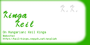 kinga keil business card